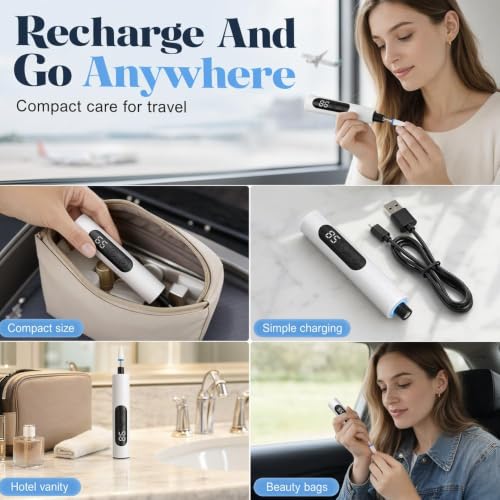 BYXIWA Electric Nail Polisher with Adjustable Speed Nail Drill – Portable Manicure & Pedicure Kit (Variation 1)