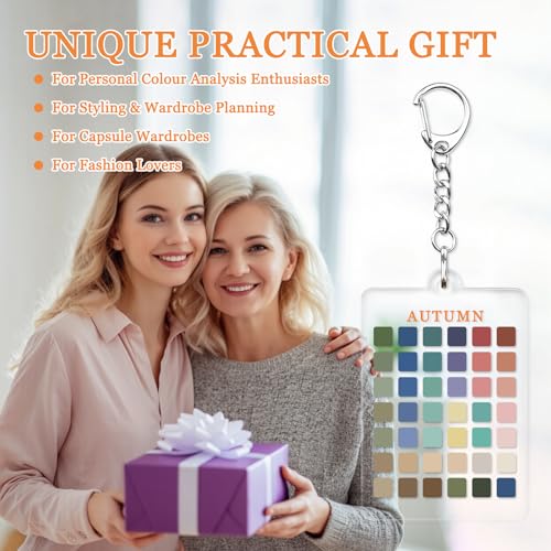 Seasonal Color Analysis Swatch Keychain | Personal Color Guide