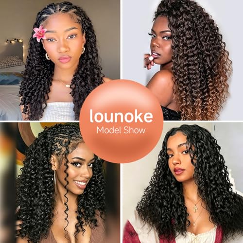 Deep Wave Crochet Hair 12 Inch Human Hair Blend Feather Extensions