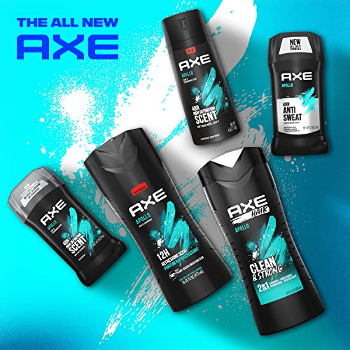 AXE Apollo Body Spray Deodorant for Men, 4 oz (4-Pack)