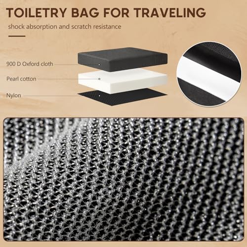 Men's Travel Toiletry Bag - Water Resistant Organizer