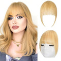 Clip-In Bangs for Women - 100% Human Hair French Blonde Extensions