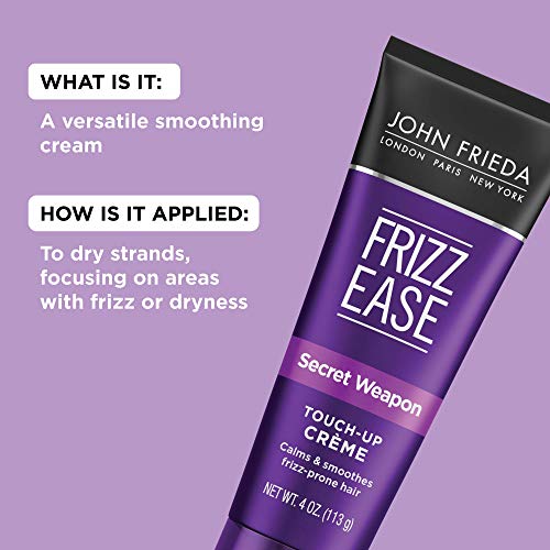 John Frieda, Frizz Ease TouchUp Cr?me AntiFrizz Finishing Cream Helps to Calm and Smooth Frizzprone Hair 4 6pack, SECRET WEAPON, 24 Ounce, (Pack of 6)