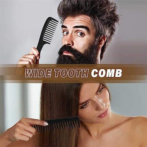 12-Piece Barber Comb Set with Cape & Neck Duster Brushes