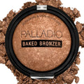 Palladio Baked Bronzer Powder - Shimmery Glow, Dry or Wet