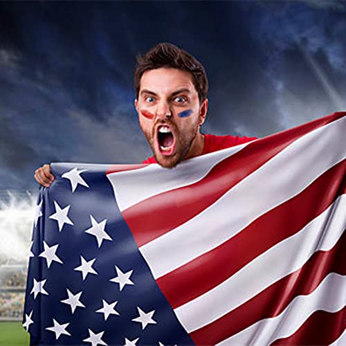 Mysense USA Flag Pride Red White and Blue Face Body Paint Stick, 4th of July Accessories, Independence Day Patriotic Face Paint, Eye Black Stick for Football Baseball Softball