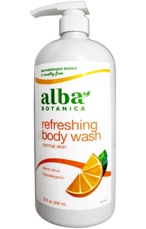 Alba Botanica Very Emollient Bath & Shower Gel - Island Citrus 32 fl oz (947 ml) Gel