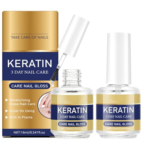 Keratin Nail Care Oil with Aloe Vera & Lavender (2 Pack)