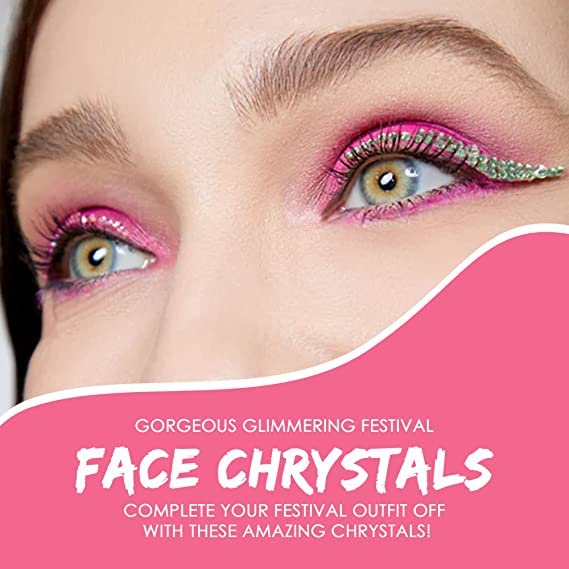 Self-Adhesive Face Gems Jewels Stickers for Festivals & Parties