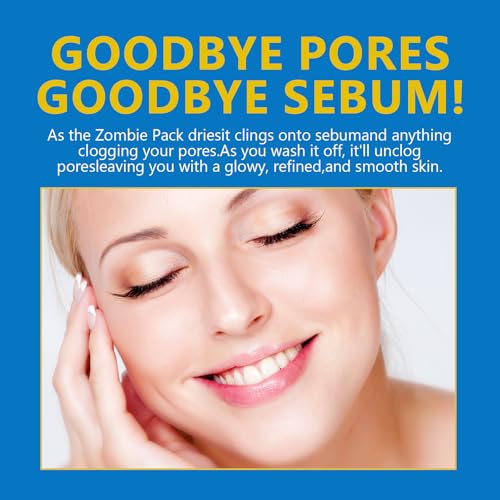 2025 New Zombie Facial Mask - Hydrating & Tightening Face Mask, Lifting, Deep Cleansing Pore, for Women & Men, 1 Box 8Pcs