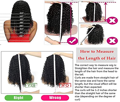 Aiterina Deep Wave Headband Wig 12" Human Hair Glueless