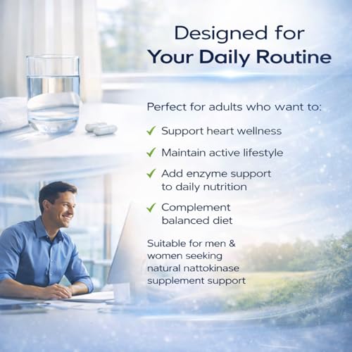 Nattokinase Capsules 10800 FU - Organic Heart Health Supplement