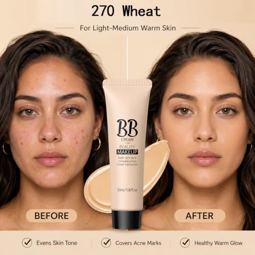 Korean BB Cream Foundation 2-in-1 SPF - Buildable Matte Finish