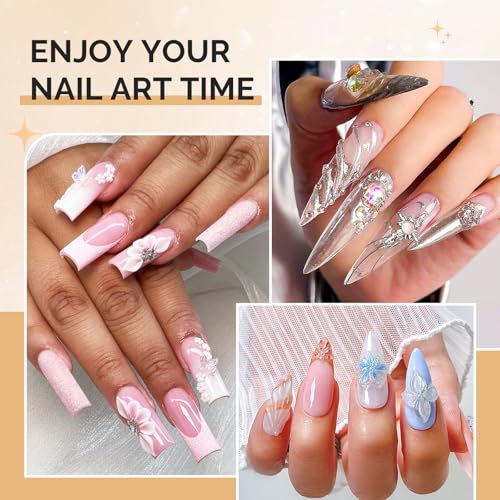 MelodySusie 3Pc Acrylic Nail Brush Set - Sizes 8/10/14