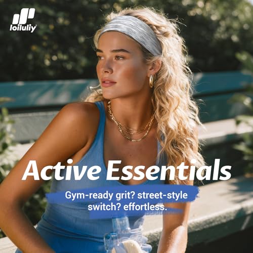 Non-Slip Workout Headbands 6 Pack, Moisture-Wicking Sweatbands