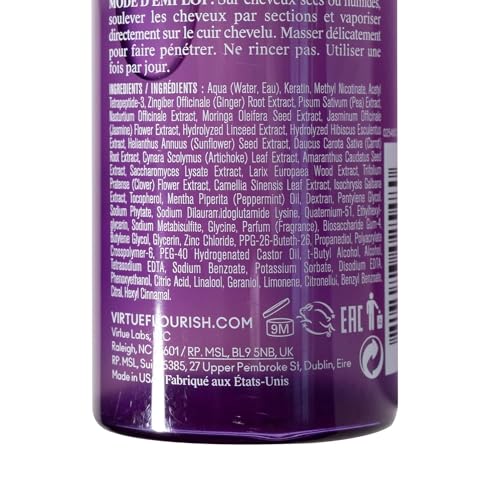 Virtue Flourish Density Booster Spray for Hair Growth | Thinning Hair Treatment