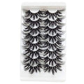 25MM Mink False Eyelashes Strip Lashes - 8 Pairs Fluff