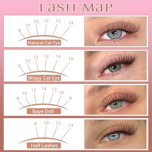 Brown Lash Clusters Kit Natural Dark Brown Eyelash Clusters Wispy Lash Extension Kit Brown Cluster Eyelash Extensions Kit 8-16MM DIY Individual Lashes with Lash Bond and Seal Tweezers by ZANLUFLY