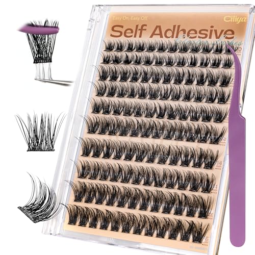 Self Adhesive Eyelash Clusters - 10-16mm Wispy Press On Lashes
