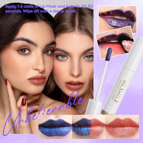 Lip Stain Peel Off£¬ High Pigment Matte Lip Color,All-Day Vibrant Kiss-Proof Lip Stain, Long Lasting Waterproof Lip Tint for Women