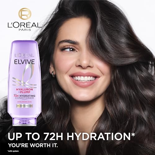 L'Oreal Paris Elvive Hyaluron Plump Hydrating Conditioner 12.6 Fl Oz