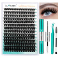 GEMERRY 80P Beginner Lash Extension Kit 10-18mm with 280 Clusters & Glue