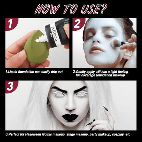 White Full Coverage Foundation Makeup – Waterproof, 30ml