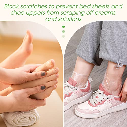 1500 Pcs Disposable Plastic Foot Covers for Paraffin Bath & Pedicure Spa