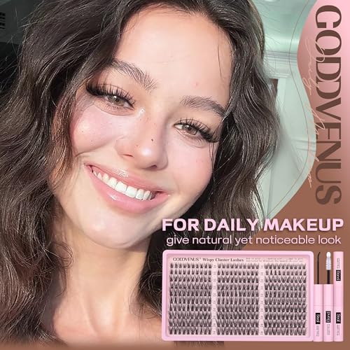Goddvenus Wispy Lash Clusters Kit - 300pcs DIY Eyelash Extensions