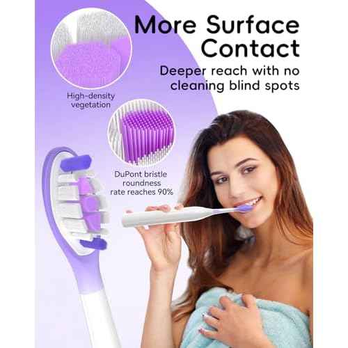 10 Pcs Replacement Toothbrush Heads for Philips Sonicare Electric Toothbrush C3 G3 W3,2/3 Series,ProtectiveClean 4100/5100/6100,ExpertClean 7500,DiamondClean 9300/9500,FlexCare,Click-On