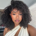 Ali Grace 16-Inch Kinky Curly Half Wig - 250% Density Human Hair