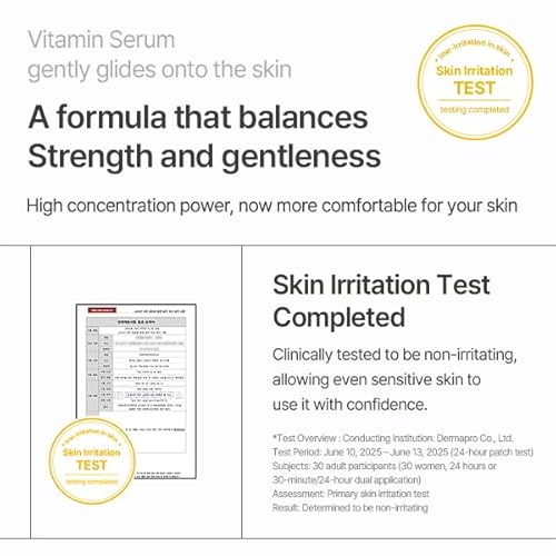 mixsoon Vitamin C 20 Serum - 20 Vitamin C Derivatives, Gentle Formula for Radiant, Even-Looking Skin 10ml / 0.34 fl. oz. Korean Glass Skin Care