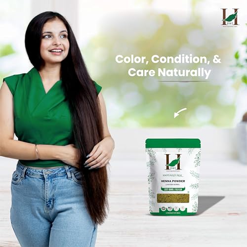 H&C 100% Natural Henna Powder 227g for Hair Color