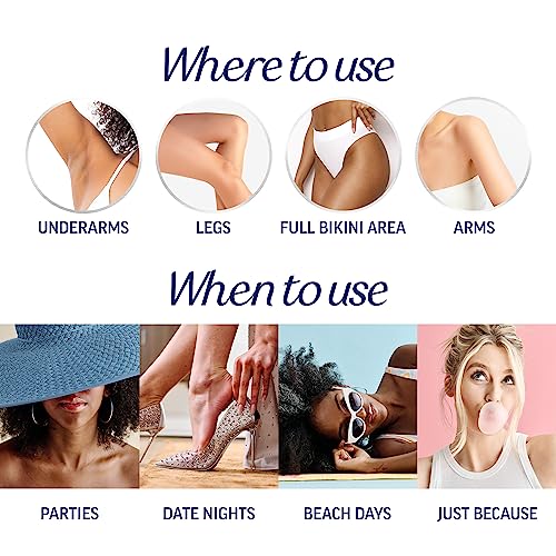 Veet Professional 2 Minute Cream for All Skin Types with Shea Butter, Full Bikini & Pubic Hair Removal, Dermatologically Tested, 13.5 FL OZ Bottle w/Spatula