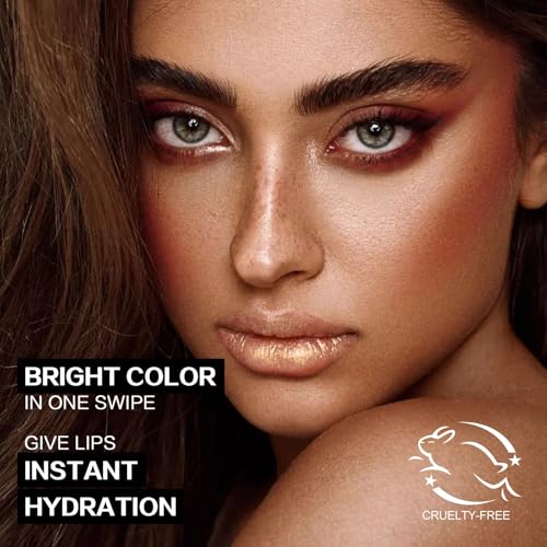 FOCALLURE Pink Glitter Lipstick - Long-Lasting Shimmer