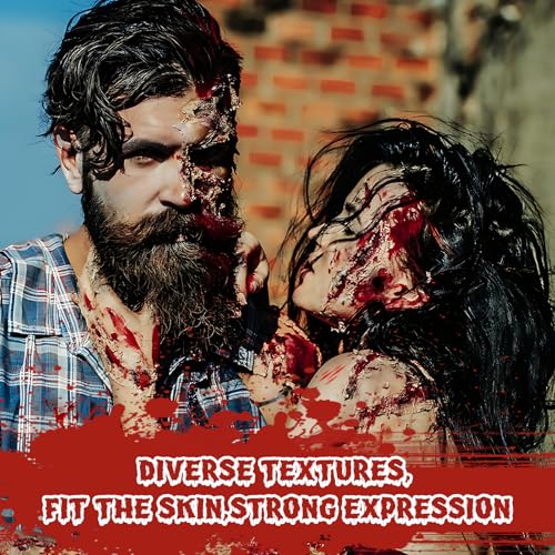 Halloween SFX Makeup Kit with Scar Wax, Liquid Latex & Stage Blood