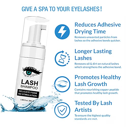 Shmian Lash Shampoo & Cleaning Kit for Eyelash Extensions