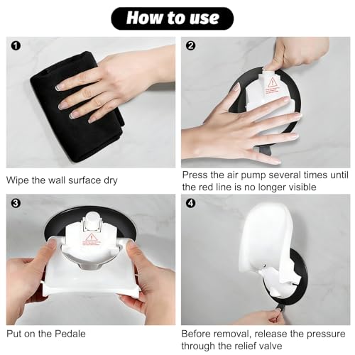 Foldable Shower Foot Rest with Suction Cups for Leg Shaving