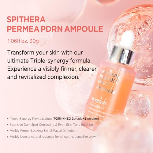 PDRN Face Ampoule with Salmon DNA & Exosomes ? Korean Glass Skin Serum for Firming, Elasticity & Barrier Support, 1.01 fl oz (30g)
