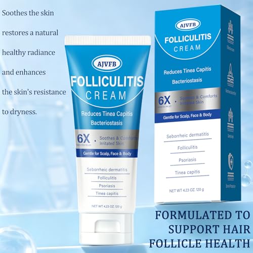 Folliculitis Cream for Scalp, Face & Body – 120g Soothing Balm