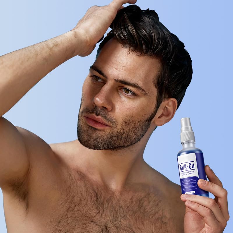 GHK-Cu Copper Peptide Hair Serum for Thinning Hair, 1.69 oz
