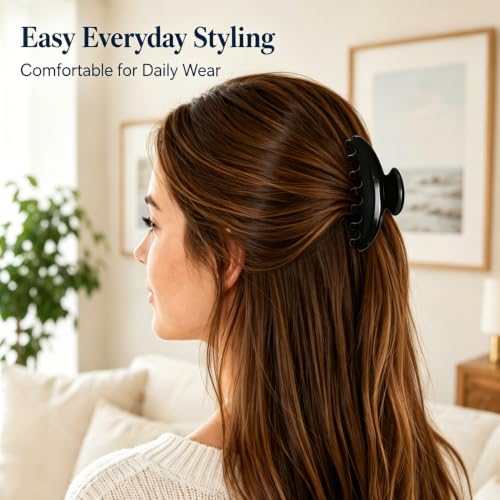 Large Acetate Hair Claw Clip - Strong Hold for All Hair Types