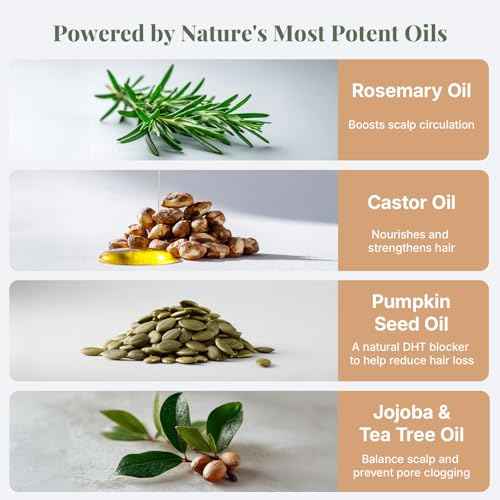 The ?LIX USDA Organic Rosemary Oil for Hair Growth | Thickening Formula with Castor & Pumpkin Seed | for Hair Loss & Thinning | Made in USA | 4oz