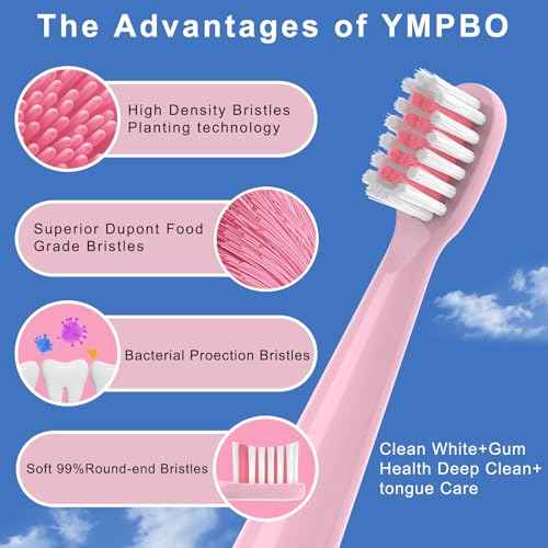 10PCS Toothbrush Replacement Head Compatible with Vekkia Kids Pink Unicorn Electric Toothbrush, Soft and Comfortable for Children's Teeth and Gums