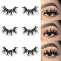 Mink Lashes Mikiwi Eyelashes, 5D Mink Eyelashes, Super Fluffy Long Dramatic Lashes, Thick HandMade Full Strip Lashes, Cruelty-Free Lashes 20-22MM