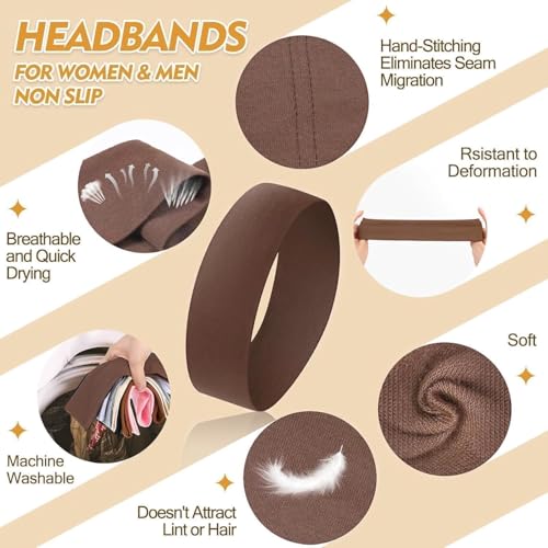 Yunaking Hot Selling Set of 8 Women's Headbands – Stretchy, Breathable & Non-Slip Hair Accessories