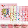 6-Pack Roll On Lip Gloss Oil Set - Hydrating Fruit Flavors