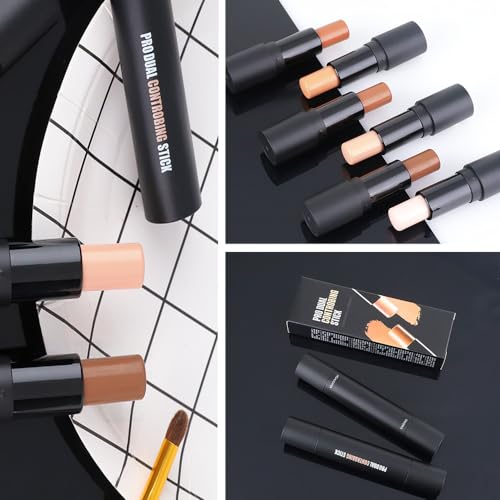 4 Colors Cream Contour Sticks Highlight Kit for Beginners