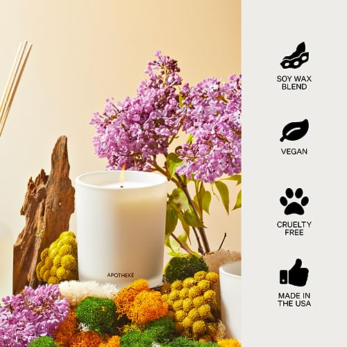 APOTHEKE White Vetiver Scented Candle - 10.5 Oz Home Fragrance