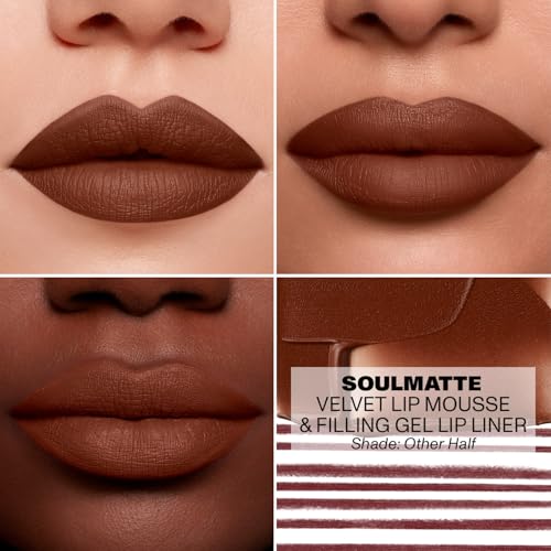 Morphe Soulmatte Lip Duo - Matte Lipstick & Lip Liner with Vitamin E, Long-Wear, Nude Shade